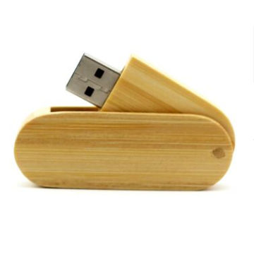 2015 Wholesale Swivel Wooden USB Flash Drive with 8GB